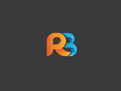 RB Monogram Dark branding design identity logo monogram