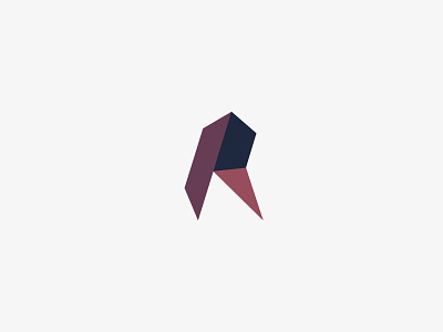 Geometric R - Logo Concept