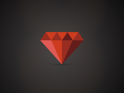 Ruby dark graphic icon ruby
