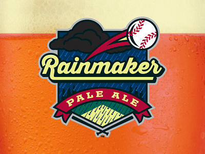 Rainmaker Pale Ale - LilyJack Brewing Co. baseball beer label kurt hunzeker logo sparts marketing sports