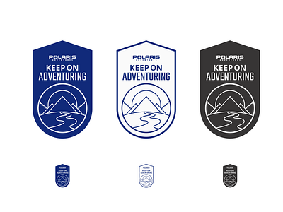 Polaris Adventure "Keep On Adventuring" branding design graphicdesign icon illustration logo type typography