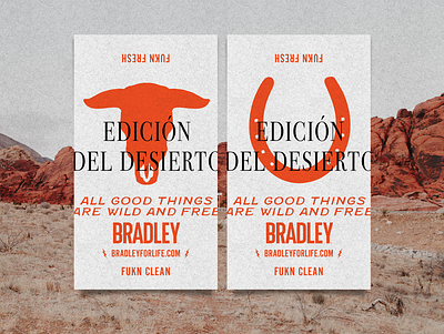 Bradley "Edición Del Desierto" Design branding design graphicdesign illustration print printdesign type typography