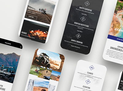 Polaris Adventures Website branding design interactive design mobile ui ux website