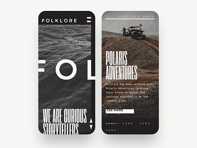 FOLKLORE Brand & Site Launch branding design graphicdesign minimal mobile type typography ui ux visual design web website