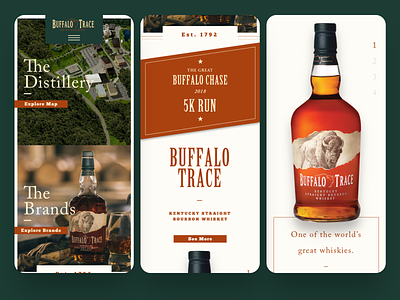 Buffalo Trace Website branding design interactive ui ux website