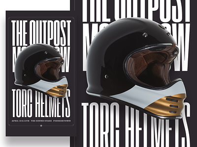 The Outpost Moto Show Poster branding design graphicdesign photography print printdesign type typography