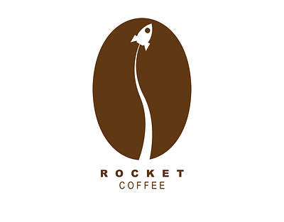 Rocket Coffee 🚀 branding coffee logo design illustration logo logo concept logo inspiration logodesign logos minimal negative space logo rocket logo typography vector