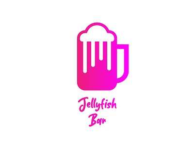 Jellyfish Bar brand identity branding design logo logo concept logo inspiration logodesign logos minimal negative space logo