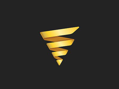 hurricane icon，Financial storm icon logo speed wind