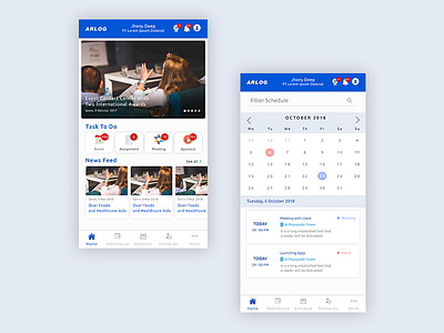 Schedule Company app design ux