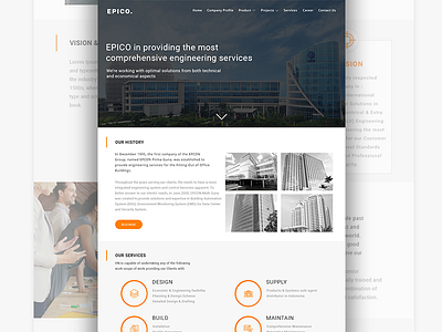 EPICO Company profile design web