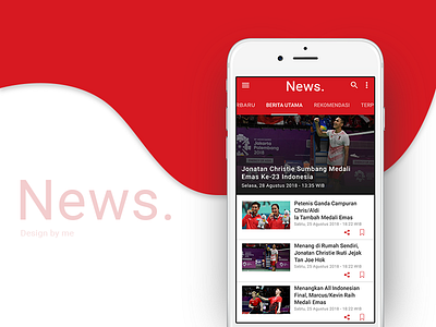 News. Apps design ui ux web