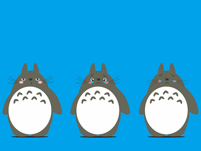 Totoro2 charachter illustration totoro
