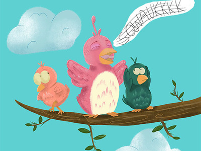 Bird Song cartoon cartoon character character art character design children art childrens book childrensbookillustration childrensbooks illustration