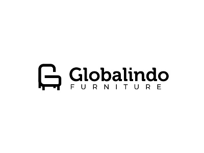 Globalindo Furniture branding business chair design flat furniture logo logodesign vector