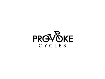 Provoke Cycles branding cycles design flat health logo logodesign monogram simple sport sports logo vector