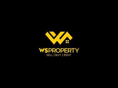 WS PROPERTY branding business design flat home logo logodesign logoinspiration property property logo rent logo ws logo ws wordmark logo