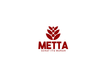 Metta branding business design flat food food logo logo logodesign logoinspiration minimal monogram monogram logo rice simple vector
