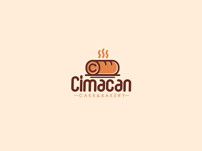 Cimacan Cake & Bakery bakerylogo branding business cake logo design flat food logo logo logodesign logoinspiration miniamlism simple vector