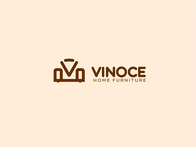 Vinoce Furniture branding business design flat furniture furniture logo logo logodesign logoinspiration logos simple sofa logo vector
