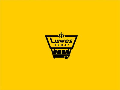 Luwes branding business design flat food food logo logo logodesign logoinspiration logos monogram simple street food logo vector