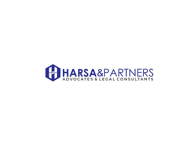 harsa advocates logo branding business consultant logo design flat logo logodesign logoinspiration monogram simple vector
