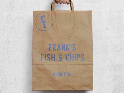 Frank's Fish And Chips Logo 100daychallenge branding clean dailylogochallange design flat graphic design graphic design brand graphic design logo icon identity illustration illustrator lettering logo minimal retail design type typography vector