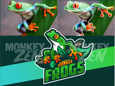 frog logo design cartoon cartoons charachter e sport esport frog frog logo frogs game gamer jungle logo logodesign mascot sketch sport twitch