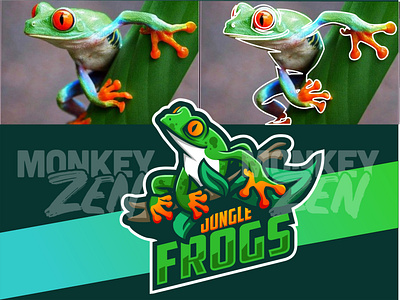 frog logo design