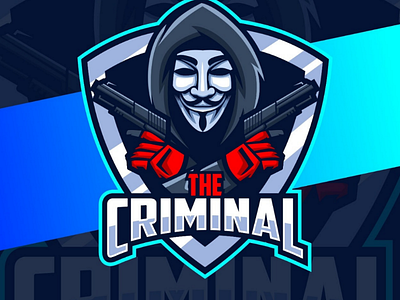 Anonymous mascot e-sport logo