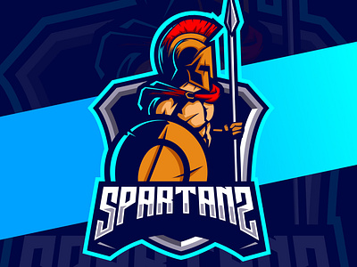 spartan mascot esport logo designs