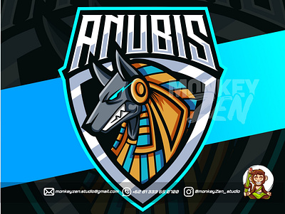 anubis mascot esport logo design anubis charachter character e sport egypt esport game gamer god logo mascot power sport squad team twitch