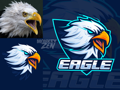 EAGLE LOGO DESIGNS charachter design e sport esport game gamer illustration mascot