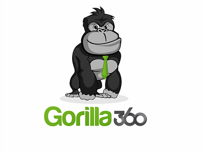 Gorilla logo charachter fun gorilla logo