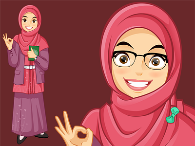 beautiful and fun Muslimah