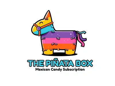 pinata cartoon charachter design illustration logo mascot pinata vector