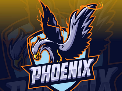 Phoenix Mascot E-sport logo design by MonkeyZen on Dribbble