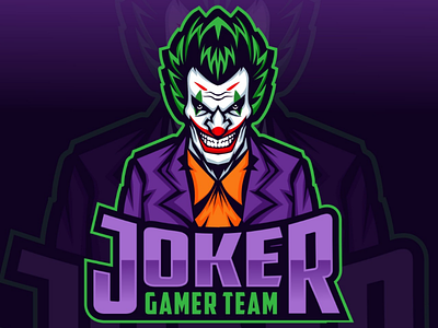Joker e-sport logo design