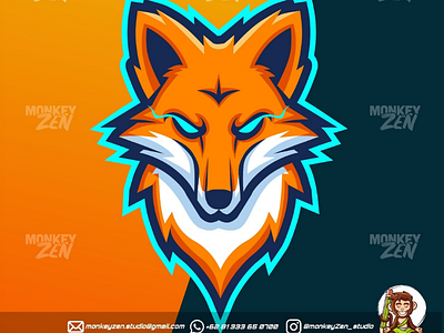 Fox Head Esport Logo e sport esport fox foxlogo game gamer logo twitch wolves
