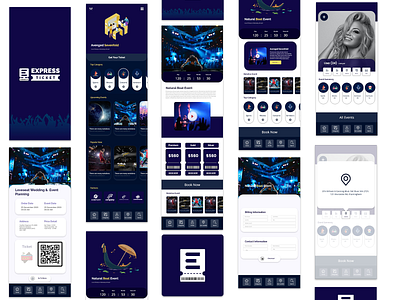 Express Event management App Design app design event event app event branding events management management app management system