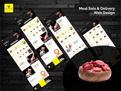 Meat Sale & Delivery branding ecommerce ecommerce design ecommerce shop website design