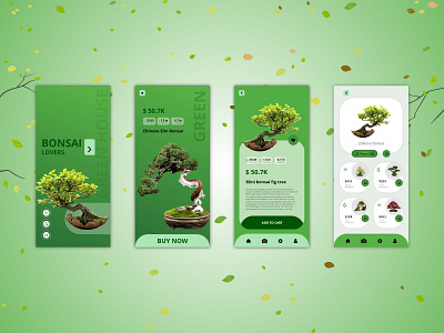 Bonsai App app bonsai branding design ecommerce ecommerce design ecommerce shop tree sale