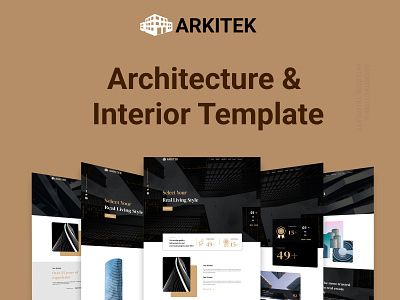 Architecture & Interior Template architecture branding builders developing interior ui