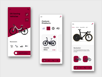 The Bicycle - Oil Saving Vehicle bicycle branding cycle design ecommerce productdesign ui ux vehicle