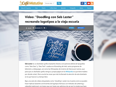 Cafe Matutino Blog - Single Post view