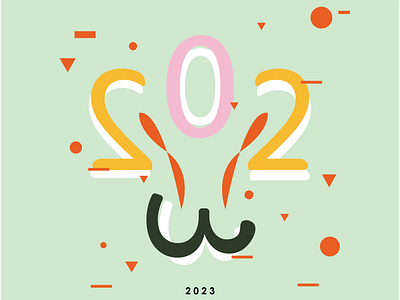 2023 2023 art logo typografi