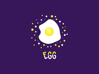 Fried egg isolated on background