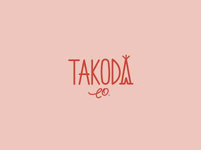 Takoda Co. brand co. company illustration lines logo mark simple teepee tribal