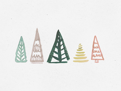 Watercolor Trees