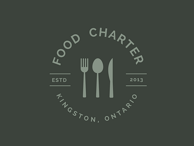 Food Charter 01 brand clean food logo restaurant simplistic